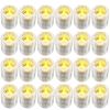 24Pcs Clear Glass Candle Holders Votive Tealight Candle Holder Set for Wedding Party Birthday Table Centerpiece Decor