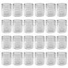 24Pcs Clear Glass Candle Holders Votive Tealight Candle Holder Set for Wedding Party Birthday Table Centerpiece Decor