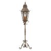 DecMode Brown Metal Tall Standing Decorative Candle Lantern