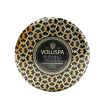 VOLUSPA - 3 Wick Decorative Tin Candle - Burning Woods 8227 340g/12oz