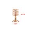 Luxury Crystal Metal Candle Holders Flowers Candlestick Glass Wedding Table Centerpiece Road Lead Candelabra Wedding Party Decor