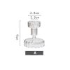 Vintage Glass French Style Candlestick Crystal Glass Candle Holders Simple Wedding Romantic Candlelight Dinner Home Decoration